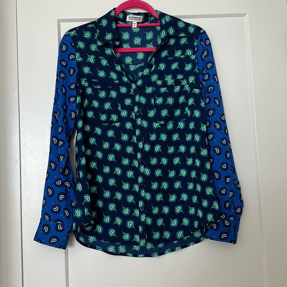 Express pattern printed signature long sleeve portofino - Picture 1 of 4